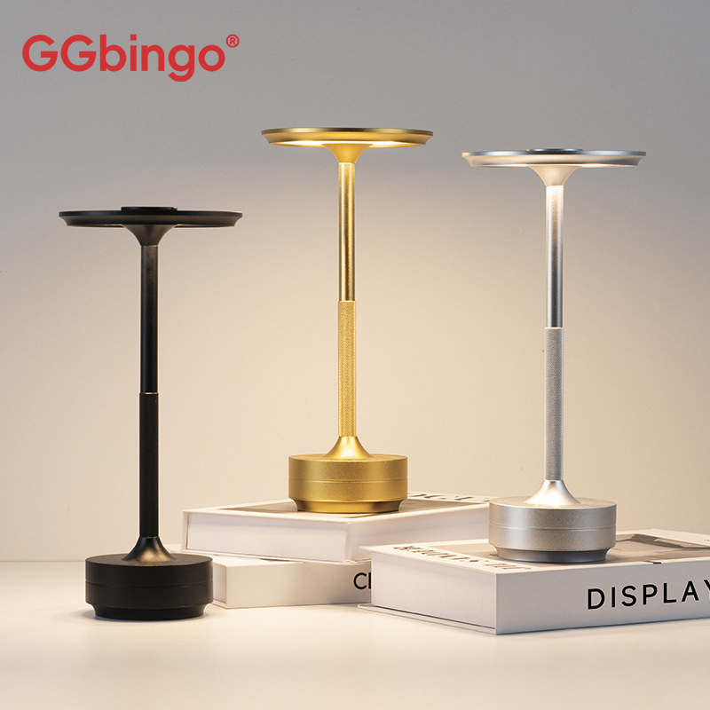 GGbingo Alloy Table Lamp Bedroom 1800mAh Wireless De
